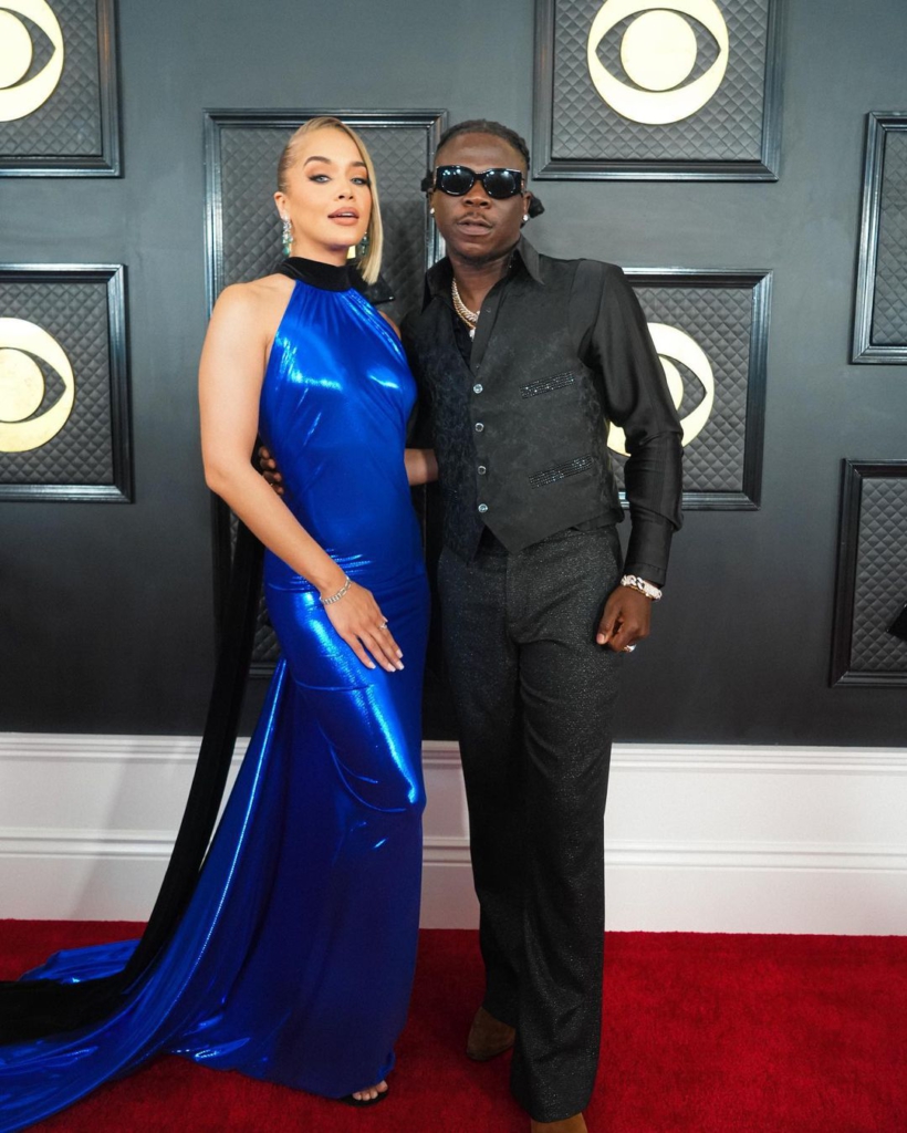 Stonebwoy Shares Photos From The Red Carpet At The 2023 Grammys.