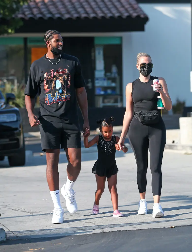 Tristan Thompson and Khloé Kardashian Reunite for True’s Preschool Graduation