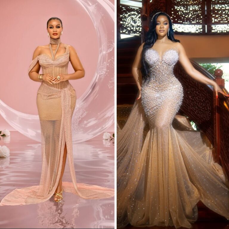 Twice the Slay! Damilola Adegbite’s Sheer Gowns Are Giving Us Moodboard Gold