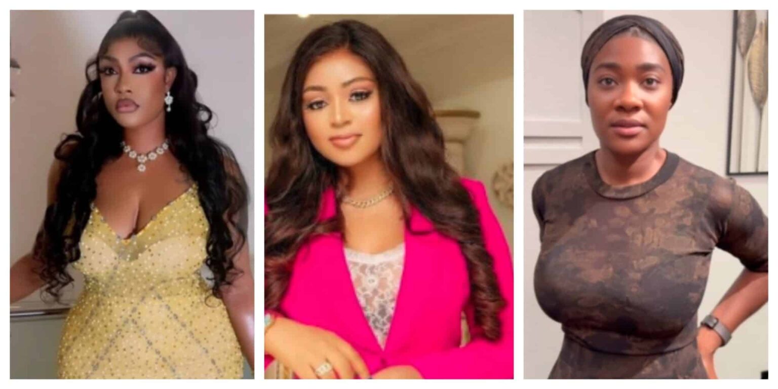 ‘You Dey Mad’ – Regina Daniels Blasts Angela Okorie Over Claims Of Forgiving Mercy Johnson